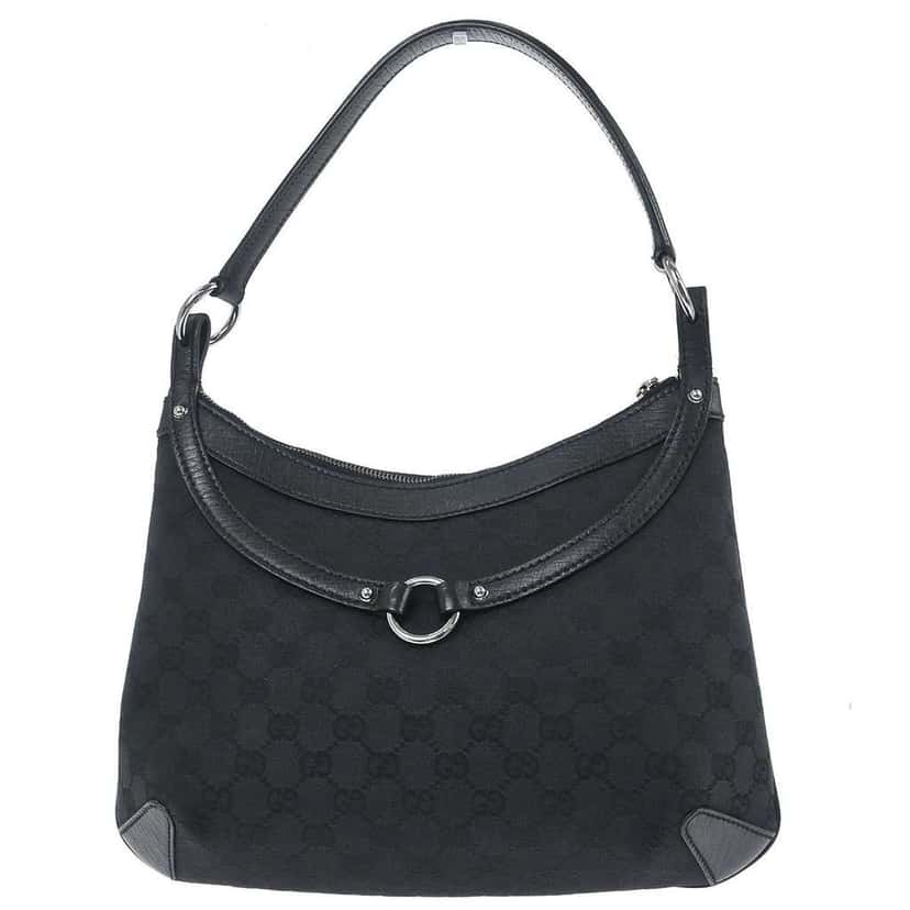 Gucci Vintage Horsebit Shoulder bag Black Good condition - Back View