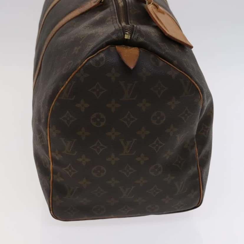 Louis Vuitton Keepall Bag Brown Canvas Fair condition - Model View