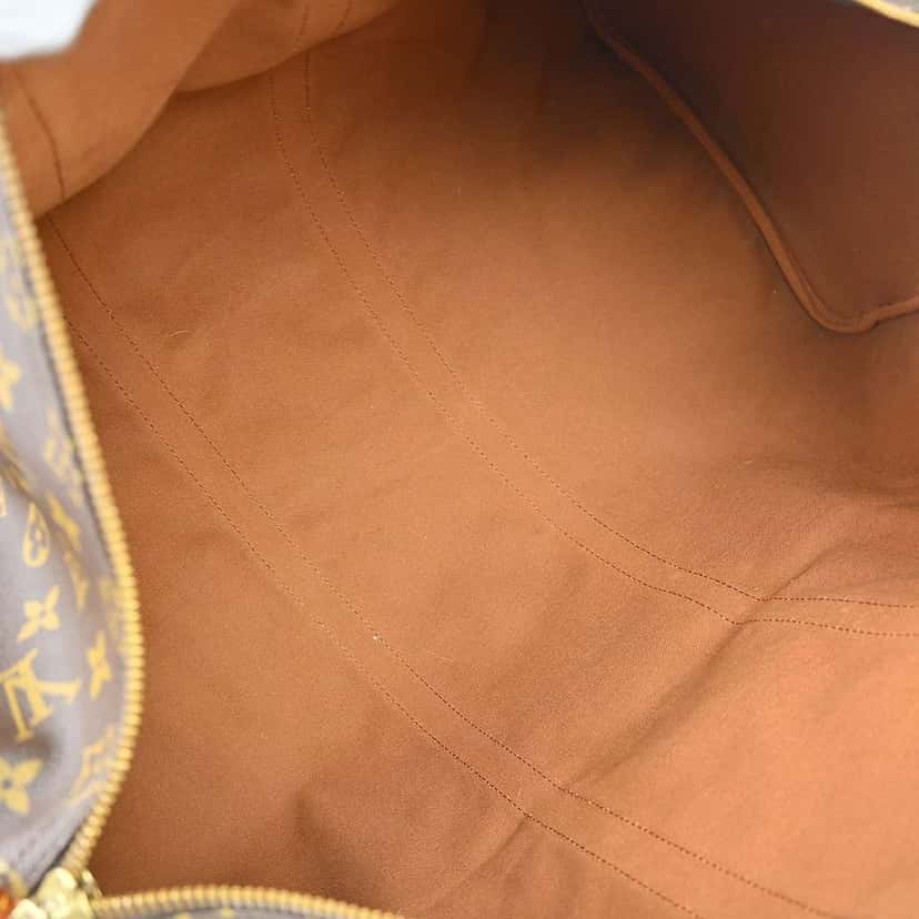 Louis Vuitton Keepall Bag Brown Canvas Fair condition - Inside View