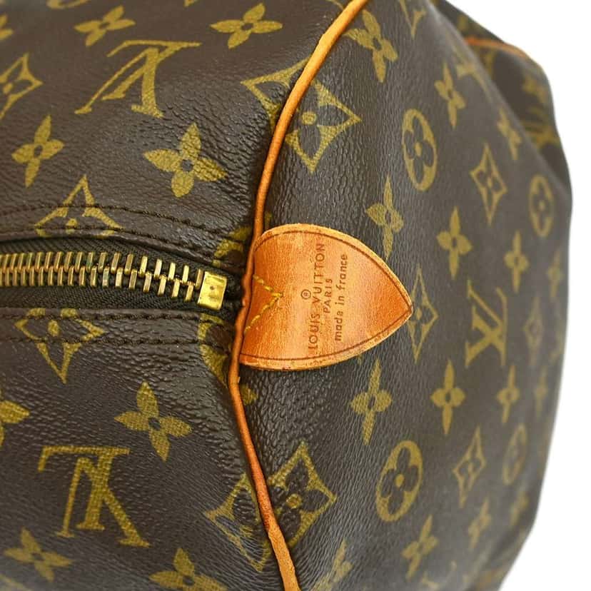 Louis Vuitton Keepall Bag Brown Canvas Fair condition - Model View