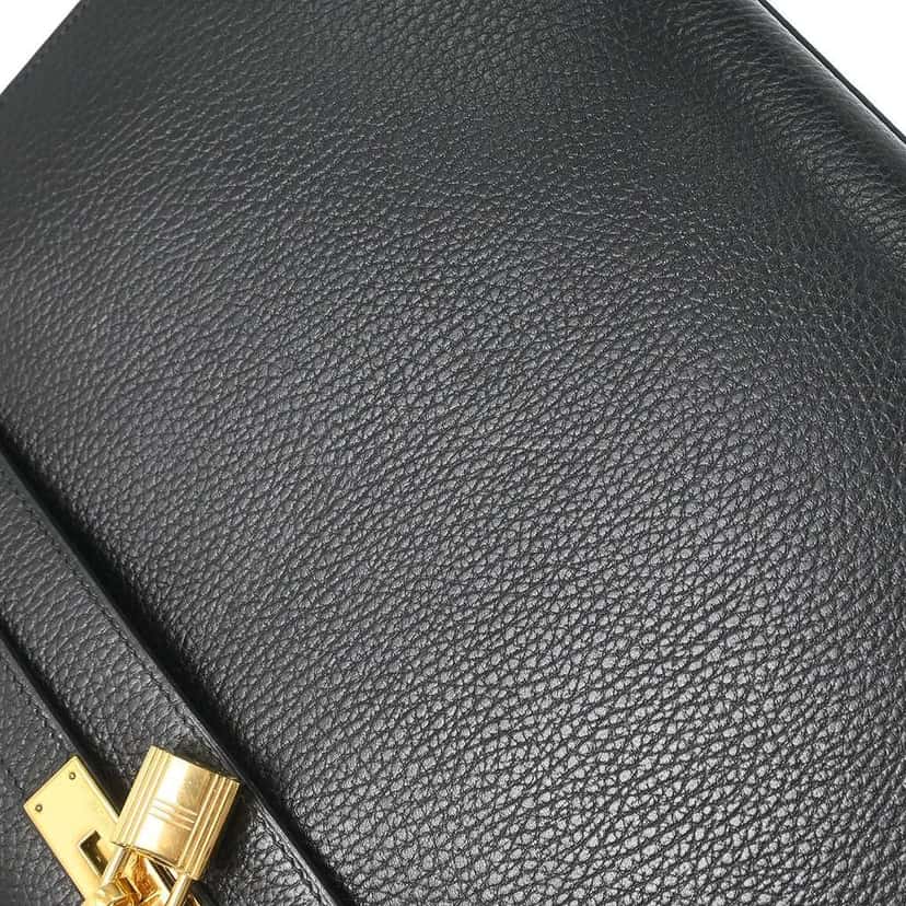 Hermès Kelly Handbag Black Leather Good condition - Model View