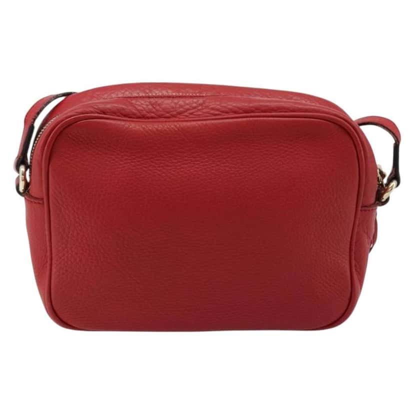 Gucci Soho Disco Crossbody Bag Red Leather Fair condition - Back View