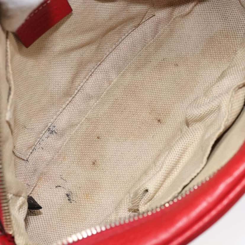 Gucci Soho Disco Crossbody Bag Red Leather Fair condition - Box View