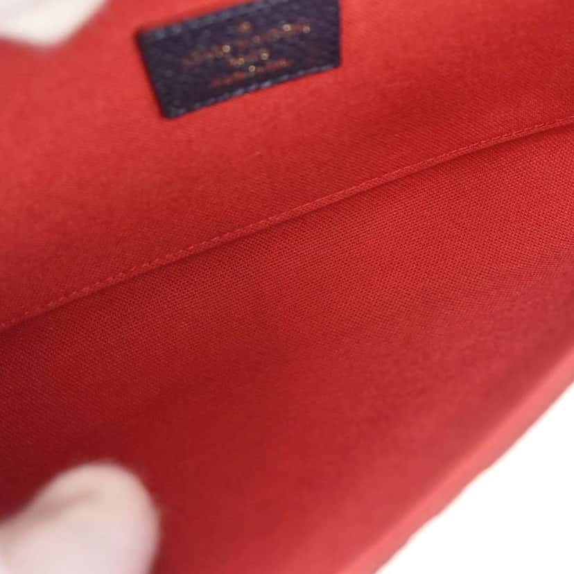Louis Vuitton Felicie Pochette Navy Leather Good condition - Inside View