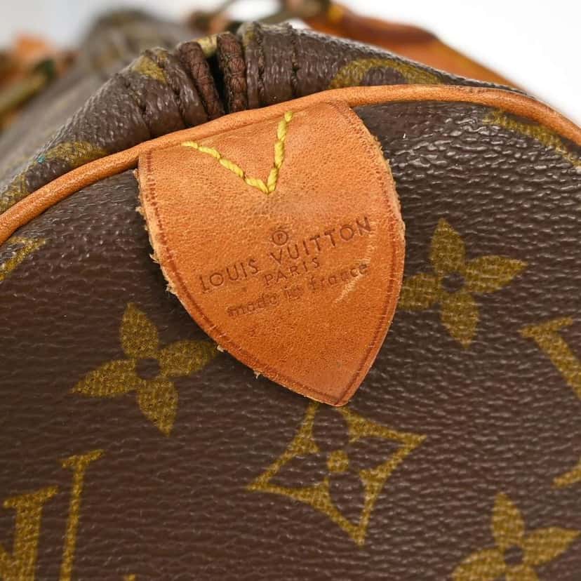 Louis Vuitton Keepall Bag Brown Canvas Fair condition - Model View