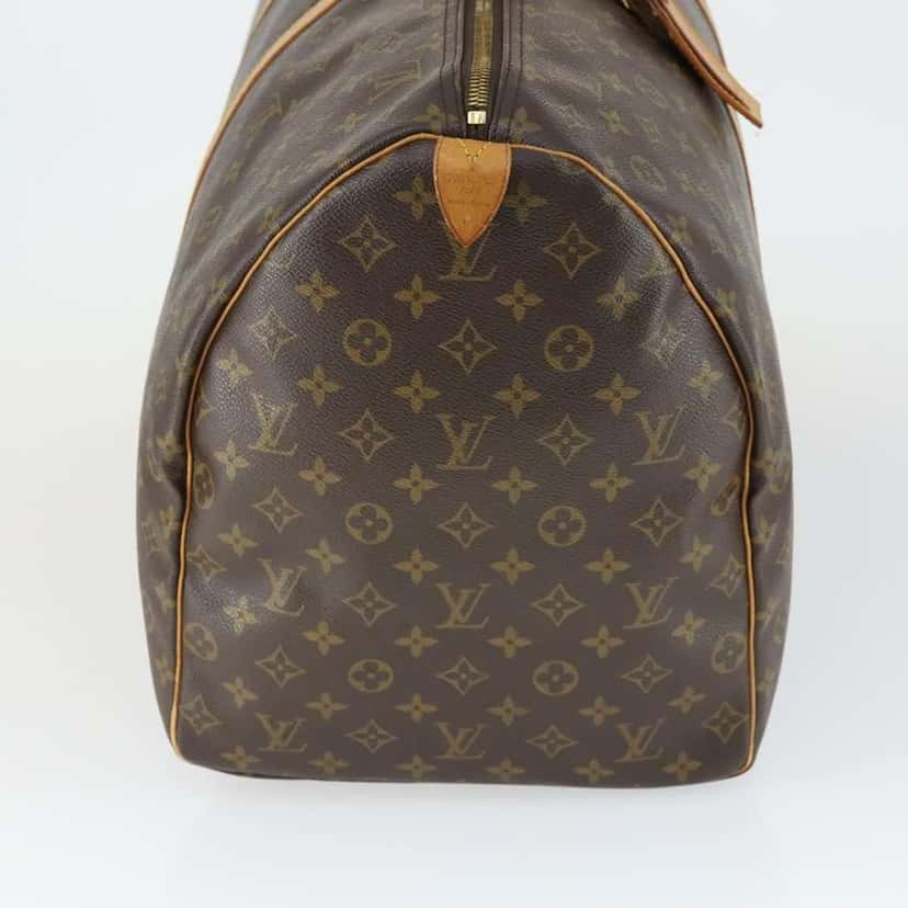 Louis Vuitton Keepall Bag Brown Canvas Fair condition - Model View