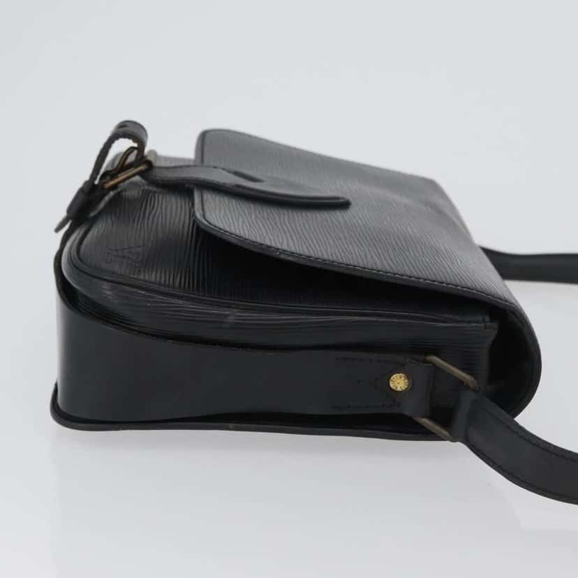 Louis Vuitton Cartouchiere Handbag Black Leather Fair condition - Inside View