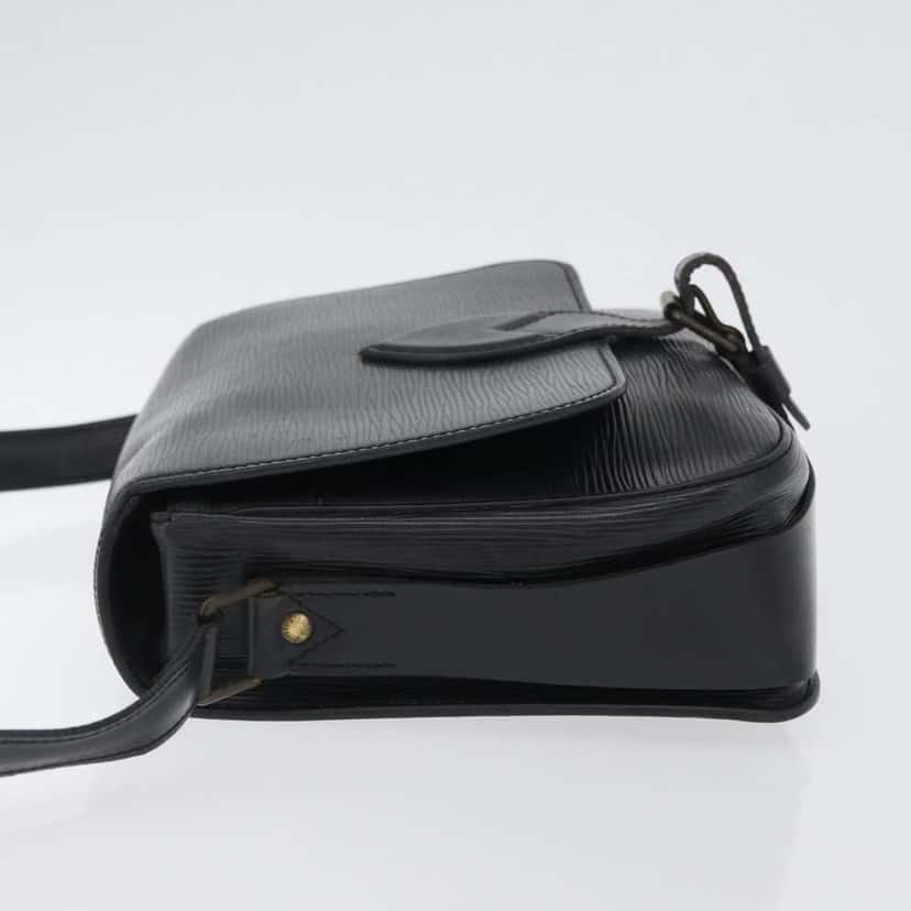 Louis Vuitton Cartouchiere Handbag Black Leather Fair condition - Model View