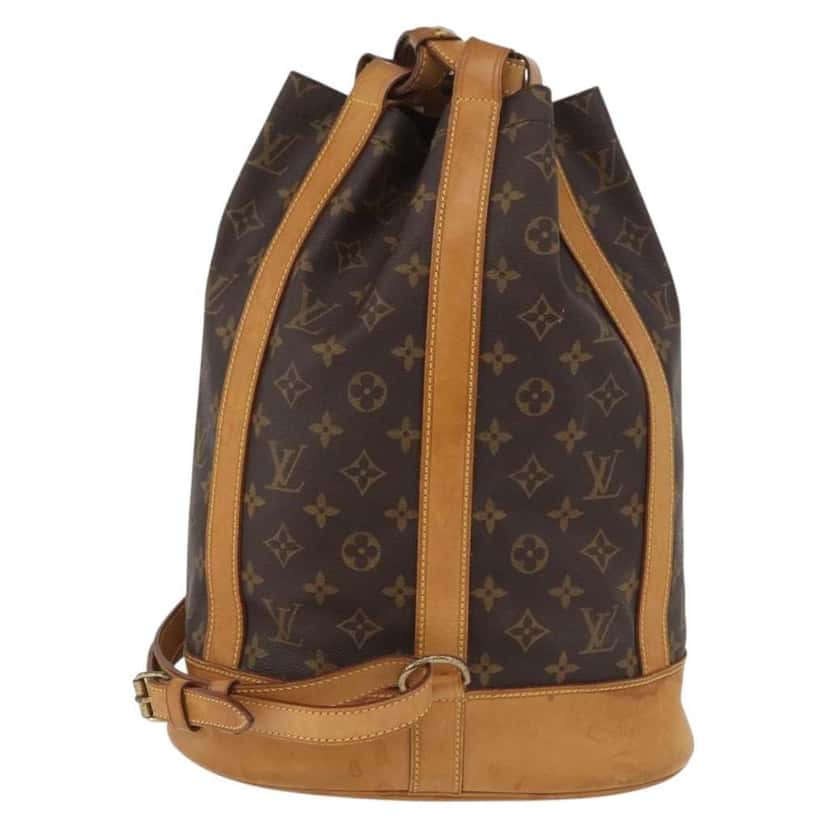 Louis Vuitton Randonnee Backpack Brown Canvas Fair condition - Back View