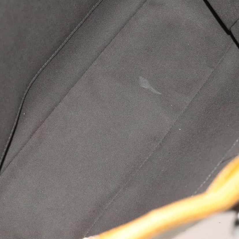 Louis Vuitton Tadao Handbag Yellow Leather Fair condition - Box View