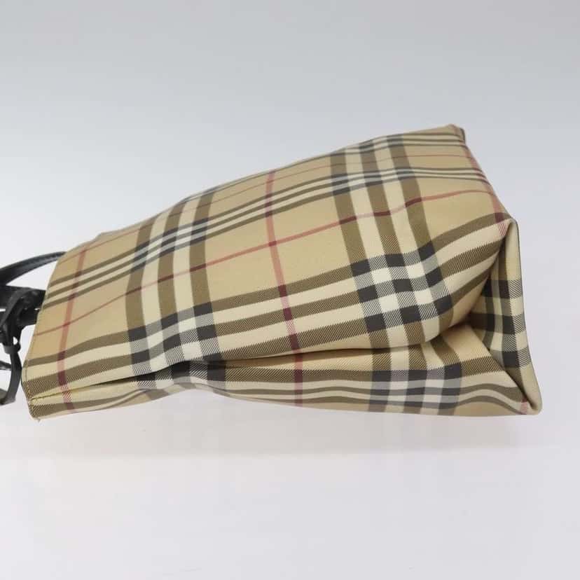 Burberry Nova Check Handbag Beige Canvas Good condition - Model View