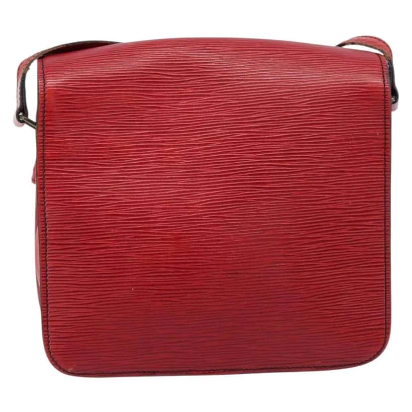 Louis Vuitton Cartouchiere Handbag Red Leather Fair condition - Back View