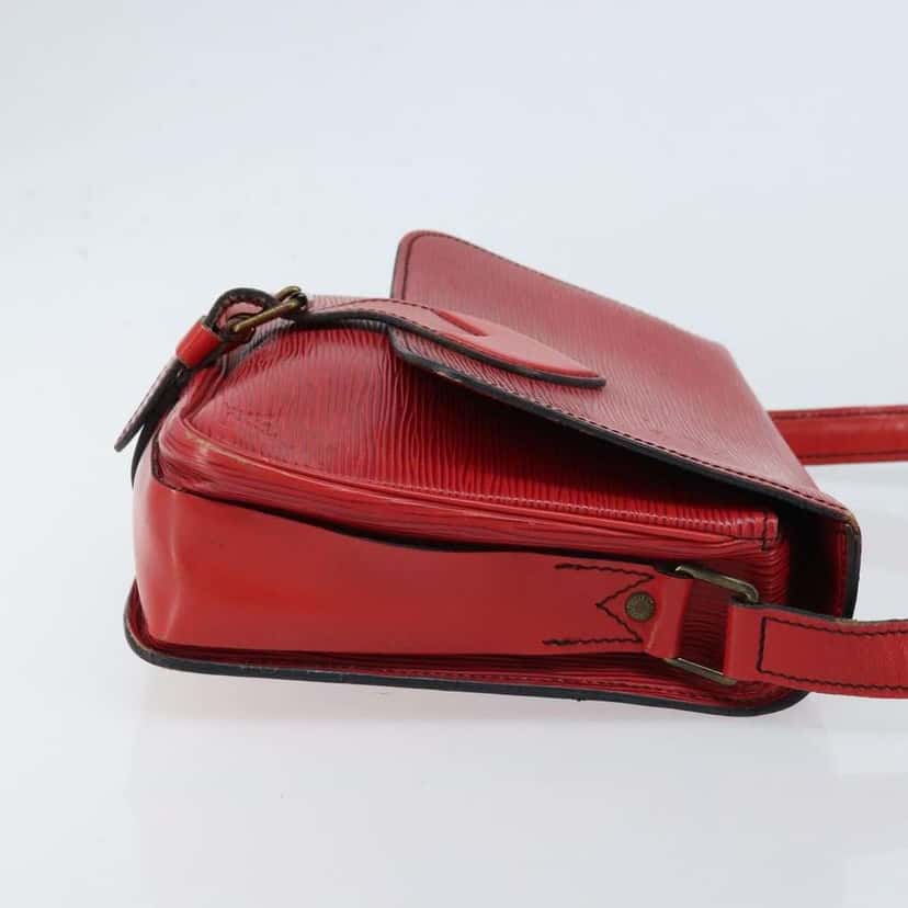 Louis Vuitton Cartouchiere Handbag Red Leather Fair condition - Inside View
