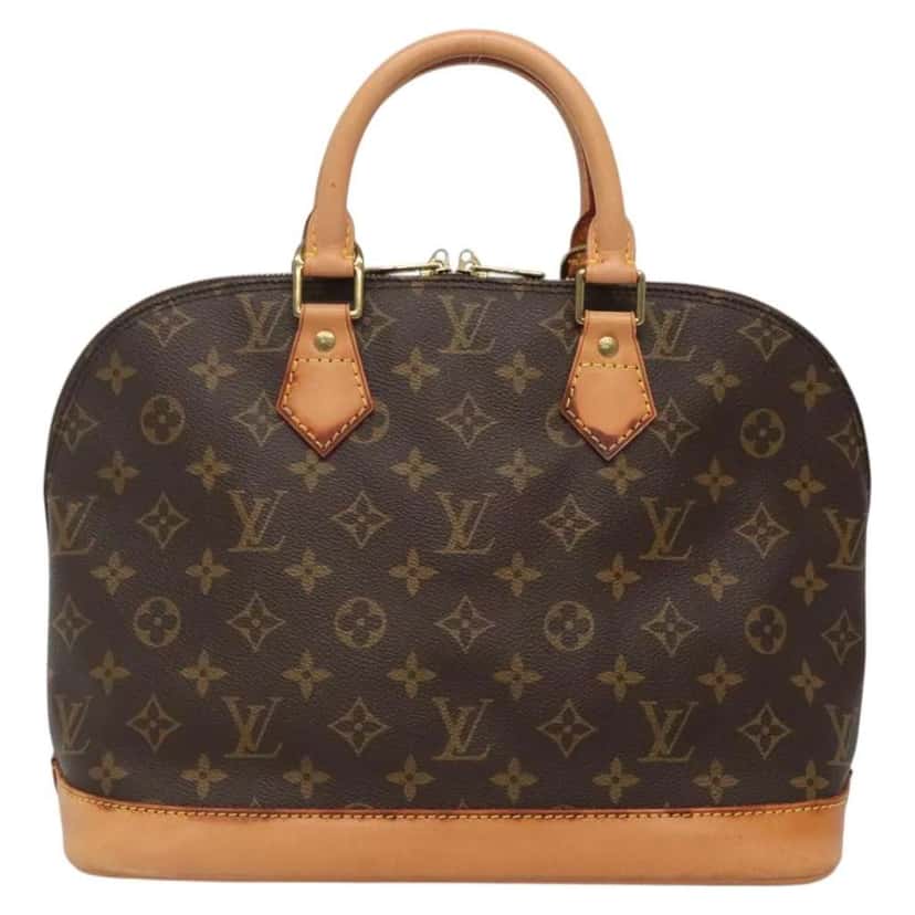 Louis Vuitton Alma Handbag Brown Canvas Good condition - Front View