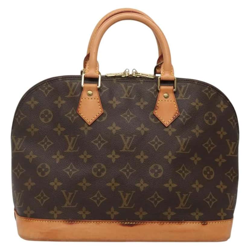 Louis Vuitton Alma Handbag Brown Canvas Good condition - Back View