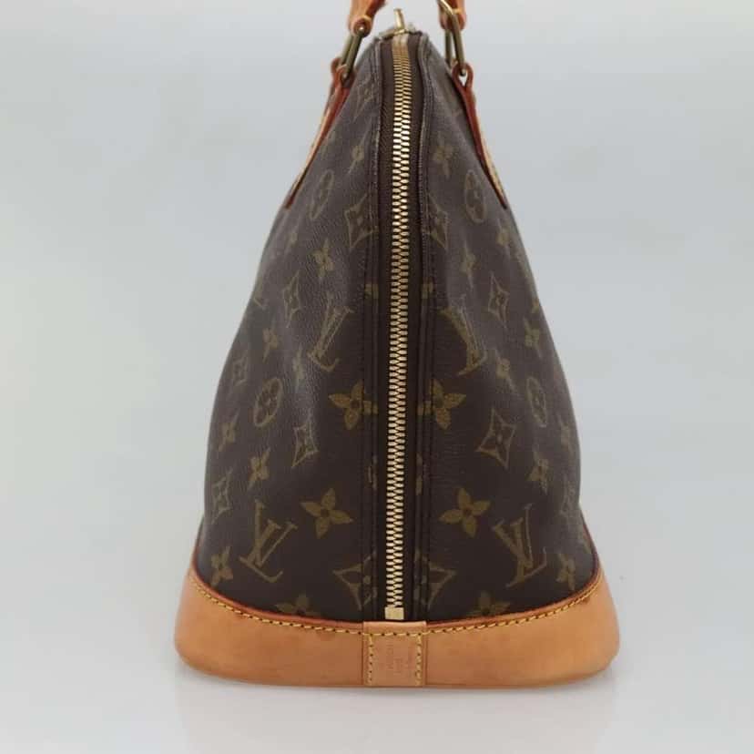 Louis Vuitton Alma Handbag Brown Canvas Good condition - Inside View