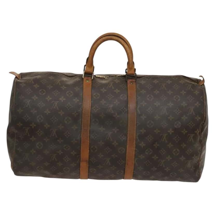 Louis Vuitton Keepall Bag Brown Canvas Fair condition - Back View