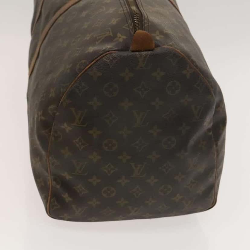 Louis Vuitton Keepall Bag Brown Canvas Fair condition - Model View