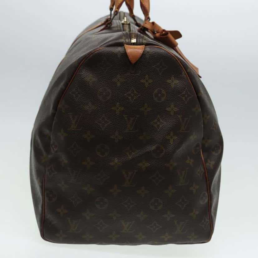 Louis Vuitton Keepall Bag Brown Canvas Fair condition - Model View