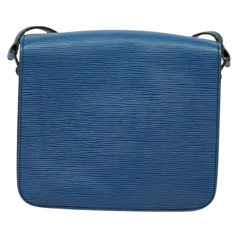 Louis Vuitton Cartouchiere Handbag Blue Leather Good condition - Back View