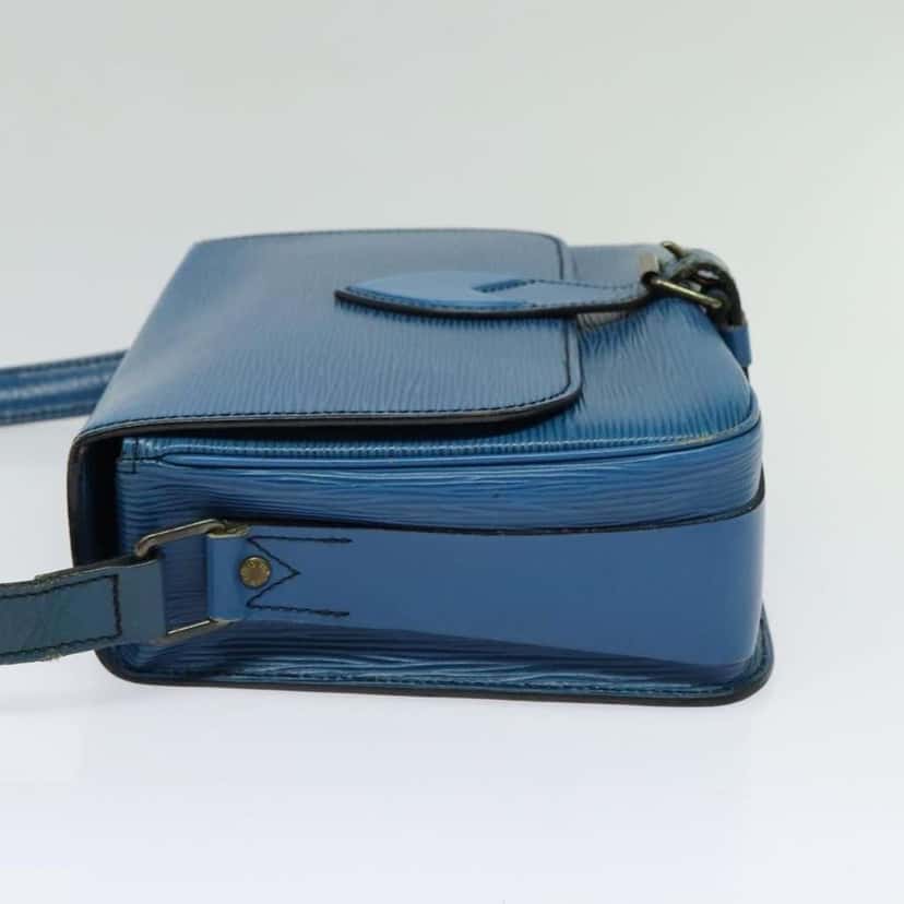 Louis Vuitton Cartouchiere Handbag Blue Leather Good condition - Inside View