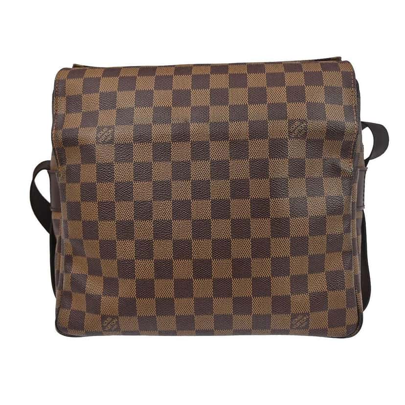 Louis Vuitton Naviglio Handbag Brown Canvas Good condition - Back View