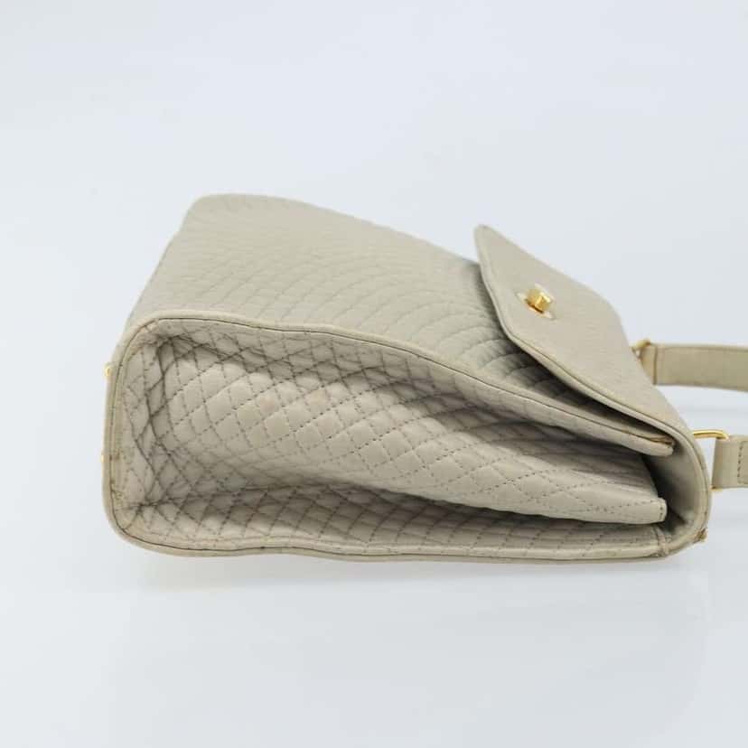 Bally Vintage Handbag Beige Leather Fair condition - Inside View