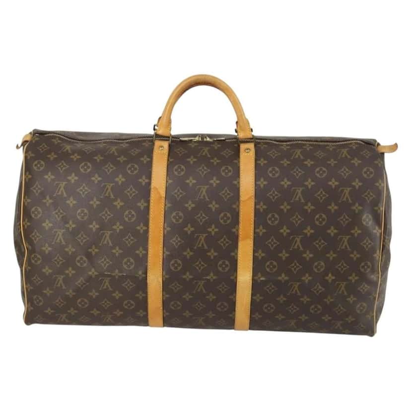 Louis Vuitton Keepall Bag Brown Canvas Good condition - Back View