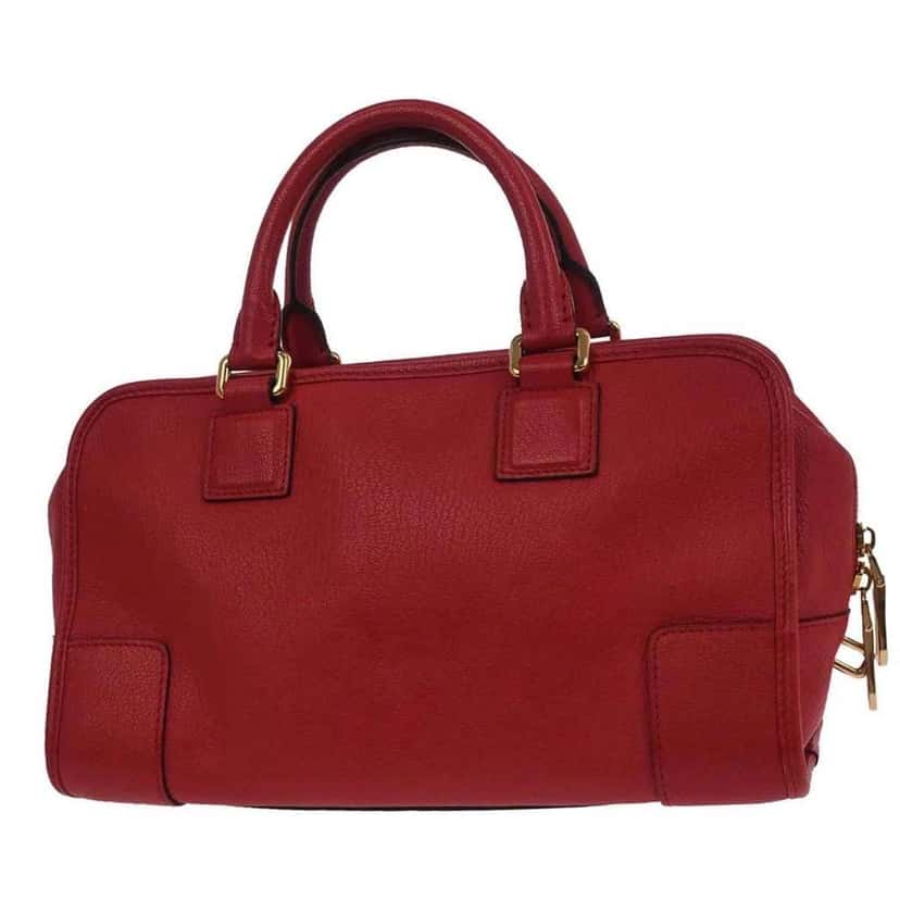 Loewe Amazona Bag Red Leather Good condition - Back View