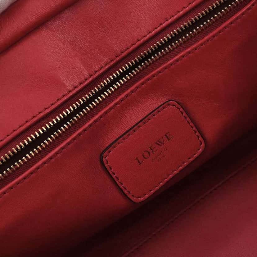 Loewe Amazona Bag Red Leather Good condition - Model View
