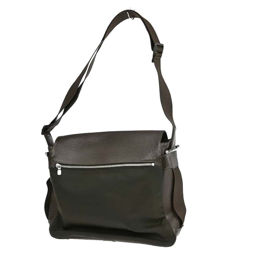 Louis Vuitton Viktor Messenger Bag Brown Leather Good condition - Back View