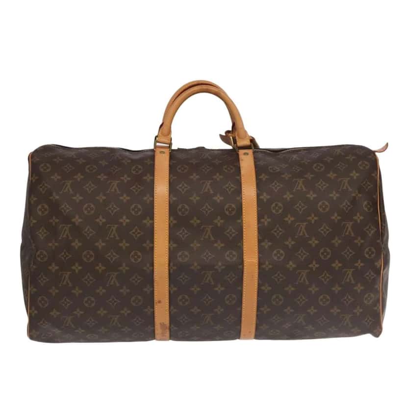 Louis Vuitton Keepall Bag Brown Canvas Good condition - Back View