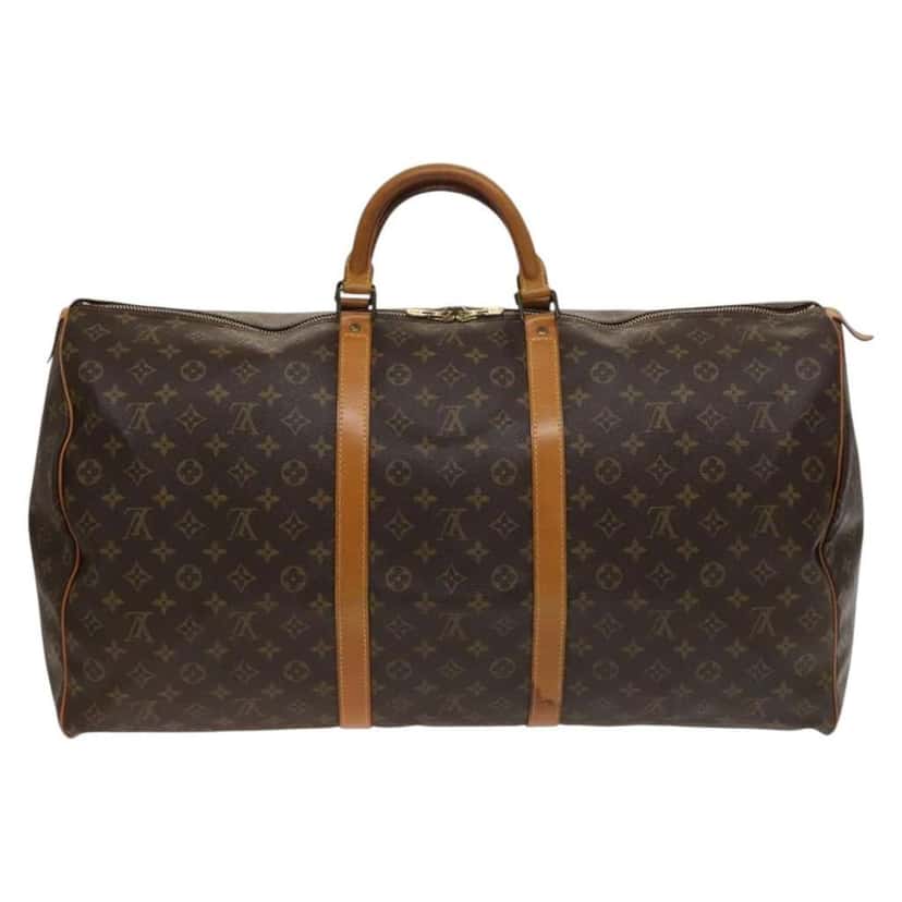 Louis Vuitton Keepall Bag Brown Canvas Good condition - Back View