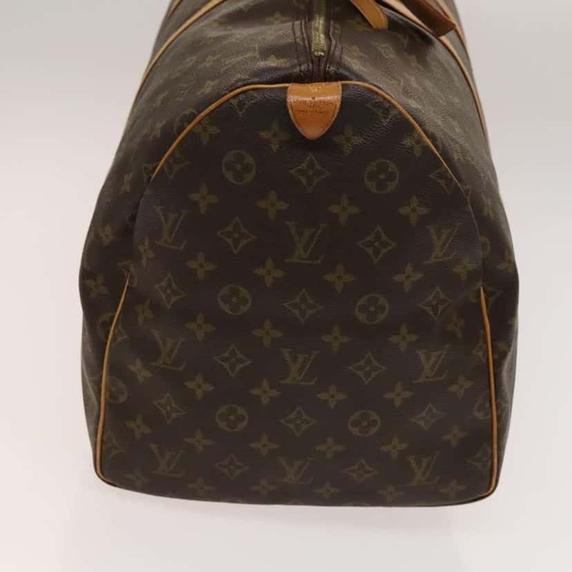 Louis Vuitton Keepall Bag Brown Canvas Fair condition - Model View