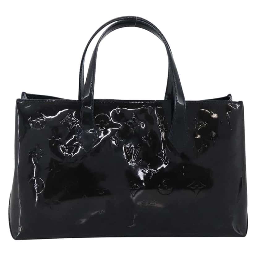 Louis Vuitton Wilshire Handbag Blue Fair condition - Back View