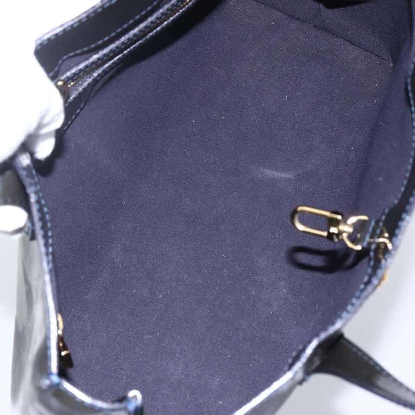 Louis Vuitton Wilshire Handbag Blue Fair condition - Box View