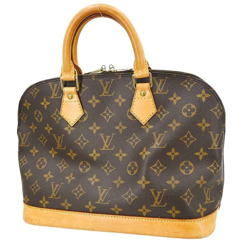 Louis Vuitton Alma Handbag Brown Canvas Fair condition - Back View