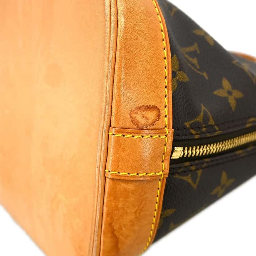 Louis Vuitton Alma Handbag Brown Canvas Fair condition - Box View
