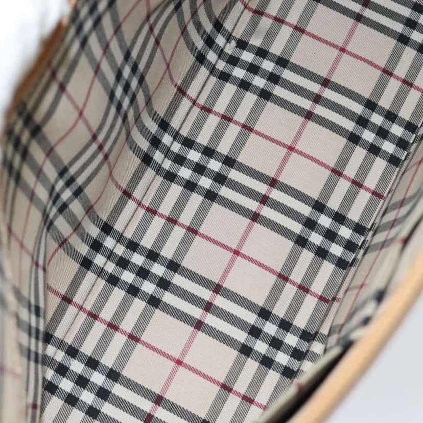 Burberry Nova check Shoulder bag Beige Leather Good condition - Box View