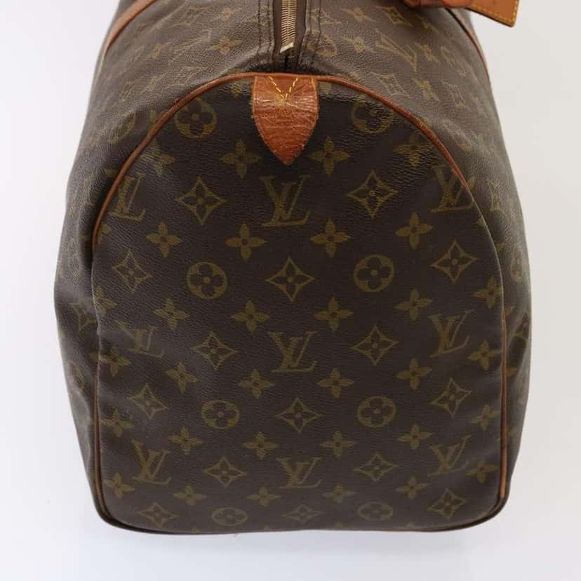 Louis Vuitton Keepall Bag Brown Canvas Fair condition - Model View