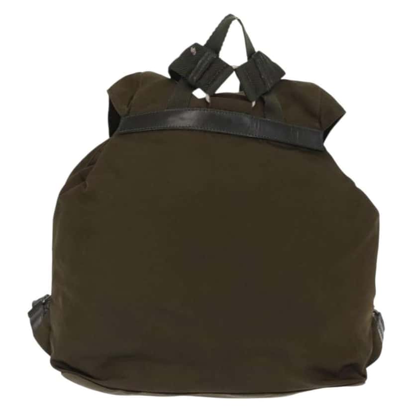 Prada Sac à dos Re-nylon Khaki Good condition - Back View
