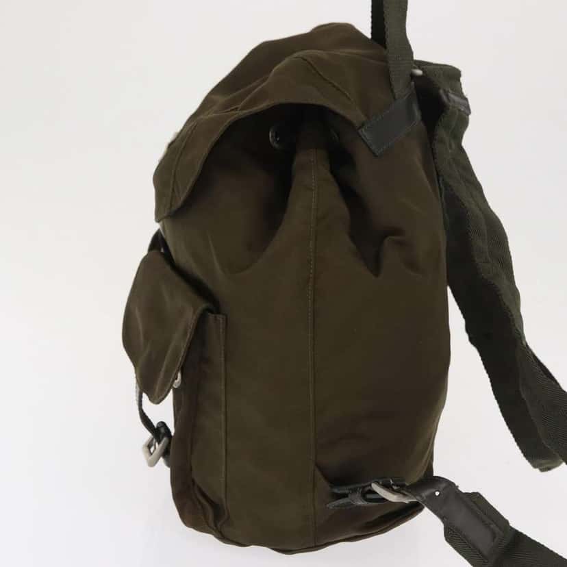 Prada Sac à dos Re-nylon Khaki Good condition - Inside View