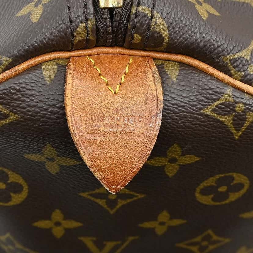 Louis Vuitton Keepall Bag Brown Canvas Fair condition - Model View