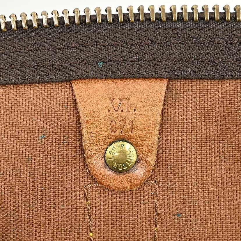 Louis Vuitton Keepall Bag Brown Canvas Fair condition - Box View