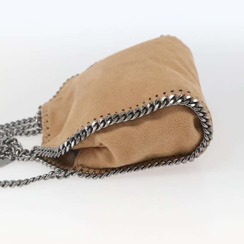 Stella Mccartney Falabella Fold Over Crossbody Bag Beige Polyester Good condition - Inside View