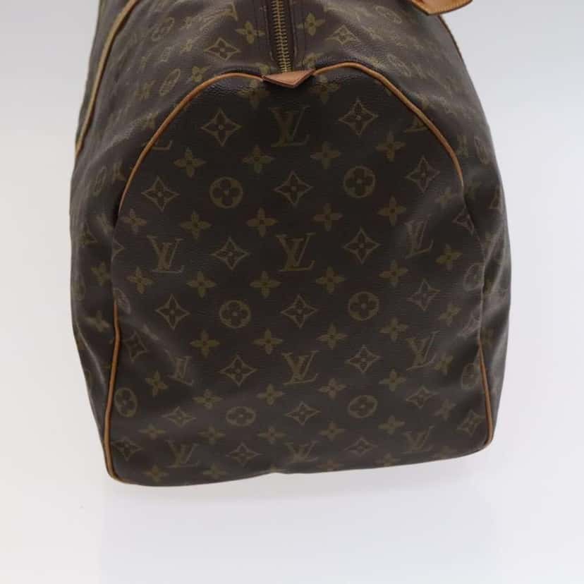 Louis Vuitton Keepall Bag Brown Canvas Fair condition - Model View