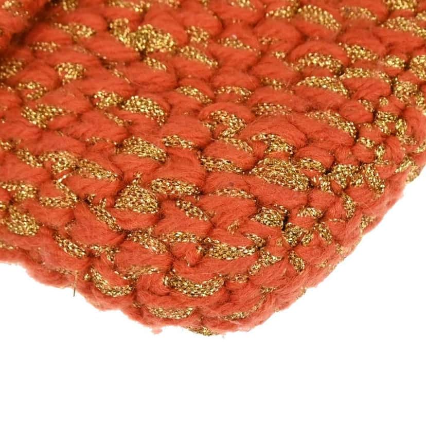 Fendi Baguette Bag Orange Wool Good condition - Model View