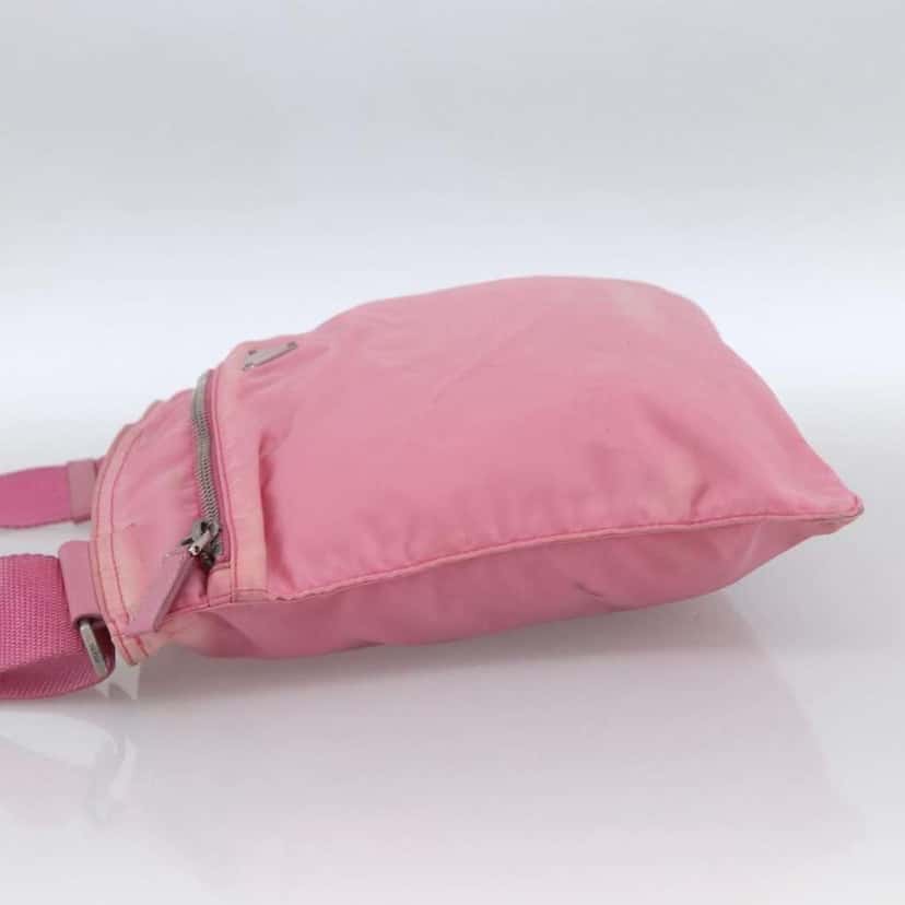 Prada Front Pocket Messenger Bag Pink Fair condition - Inside View