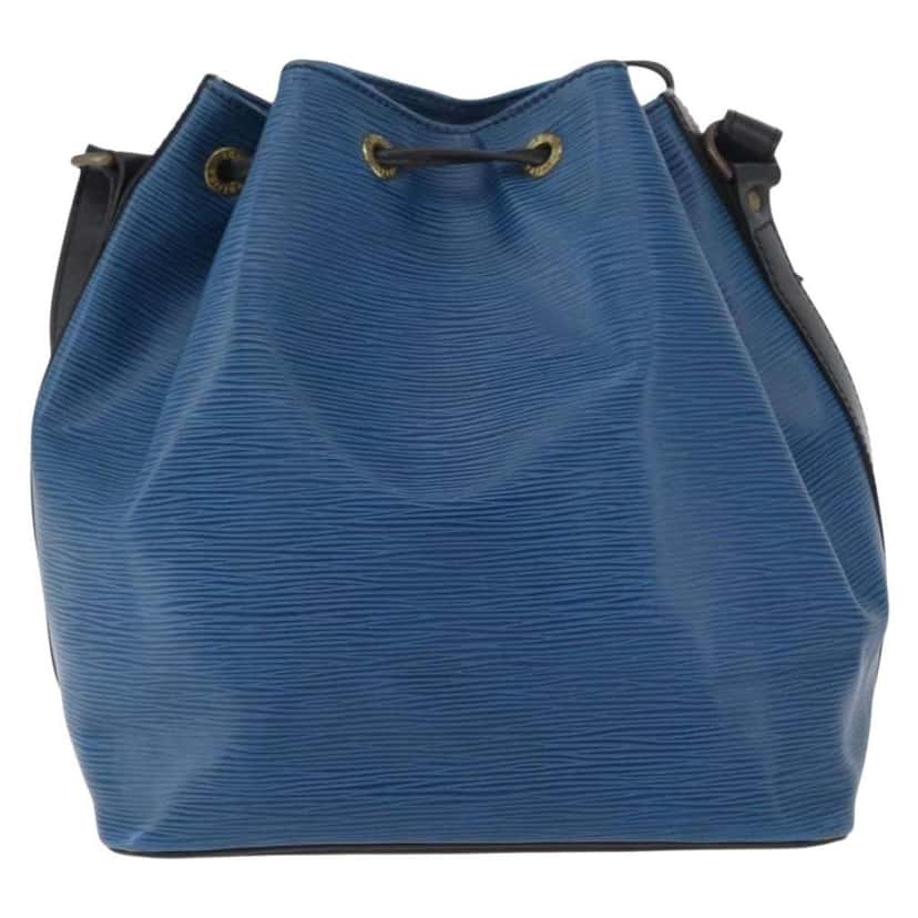 Louis Vuitton Bicolor Petit Noe Handbag Blue Leather Fair condition - Back View