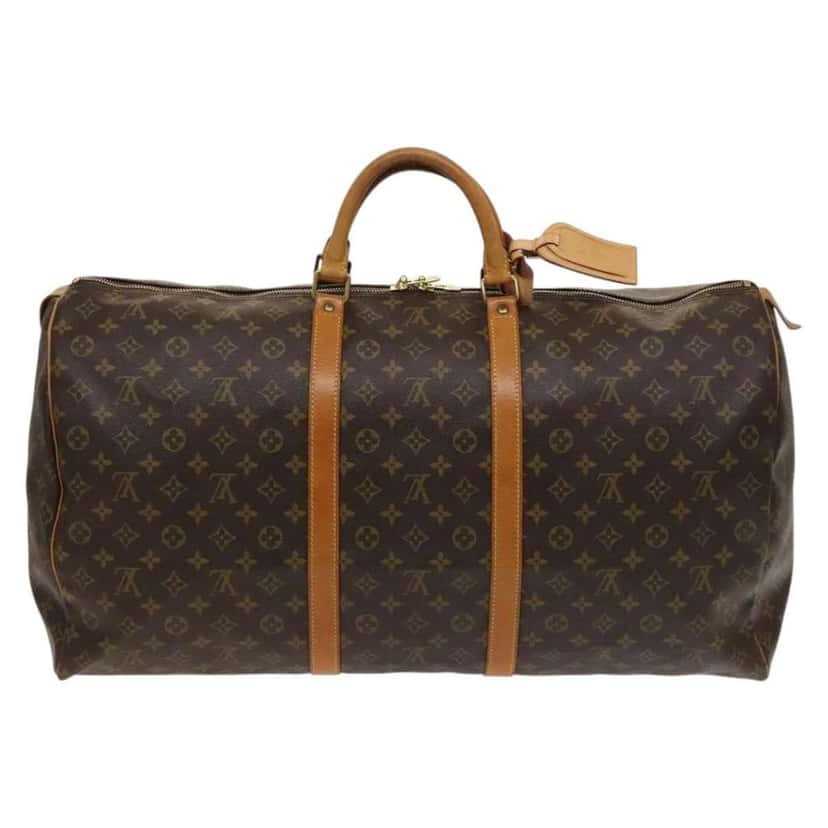 Louis Vuitton Keepall Bag Brown Canvas Good condition - Back View